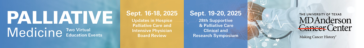 28th Supportive and Palliative Care Clinical and Research Symposium Banner