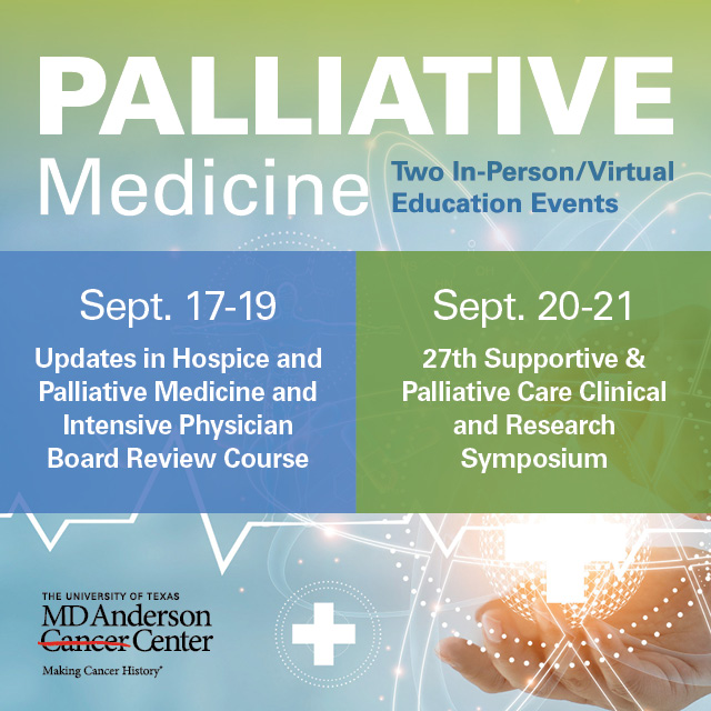 27th Supportive and Palliative Care Clinical and Research Symposium Banner