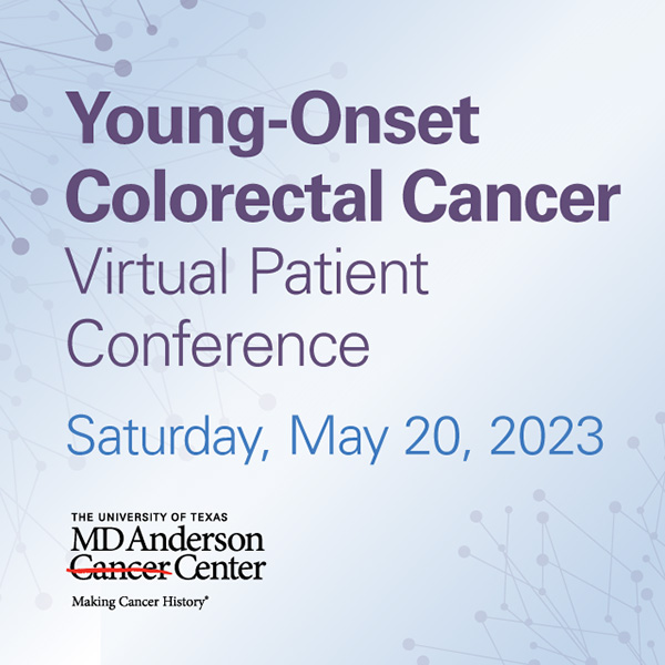 Young-Onset of Colorectal Cancer Virtual Patient Conference 2023 Banner