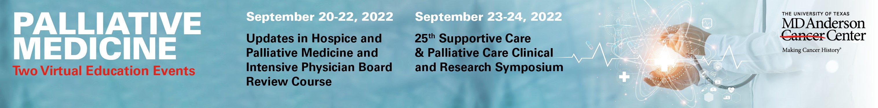 Updates in Hospice and Palliative Medicine and Intensive Physician Board Review Course 2022 Banner